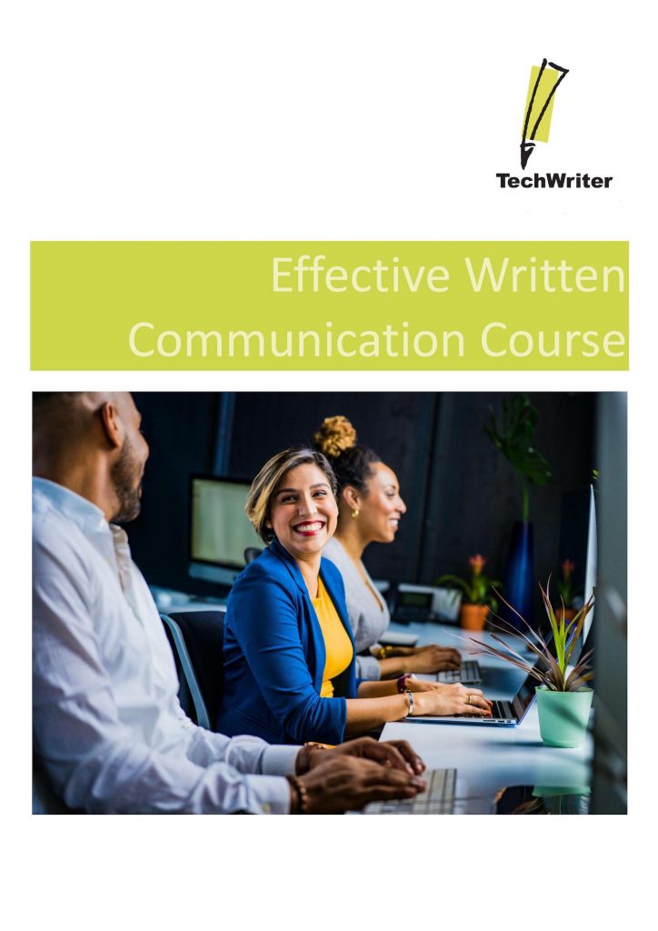 TechWriter Training Course brochure